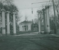 Entrance to Jewish Hospital. Columns formerly in front of U. S. Mint, Juniper & Chestnut.