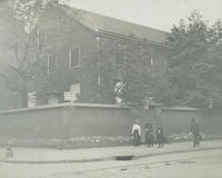 Hicksite Friends' Meeting House, N.E. 9th & Spruce. Since demolished.