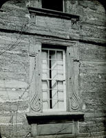 Window in Bartram House. 