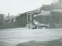 Old market sheds, 1898. 2nd St. North from Lombard.