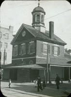 Old Market, 2nd & Pine Sts. 1745. Clock & bell put in, 1819.