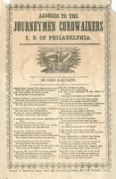 ADDRESS TO THE JOURNEYMEN CORDWAINERS L. B. OF PHILADELPHIA
