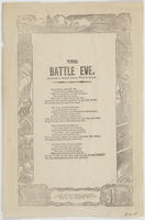 THE BATTLE EVE.