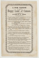 (A NEW VERSION OF) THE HAPPY LAND OF CANAAN.
