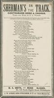 SHERMAN'S ON THE TRACK. CONTRABAND SONG and CHORUS.