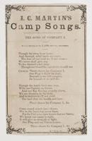 THE SONG OF COMPANY I.