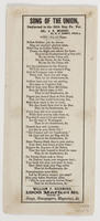 SONG OF THE UNION, DEDICATED TO THE 29TH REG. PA. VOL. COL. J. K. MURPHY.