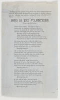 SONG OF THE VOLUNTEERS.