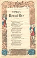 SWEET HIGHLAND MARY. A FAVORITE SCOTCH BALLAD.