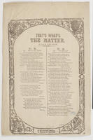 THAT'S WHAT'S THE MATTER. NO. 2.