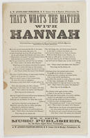 THAT'S WHAT'S THE MATTER WITH HANNAH.