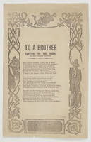 TO A BROTHER FIGHTING FOR THE UNION.