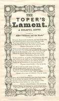 THE TOPER'S LAMENT. A DOLEFUL DITTY.