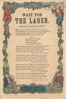 WAIT FOR THE LAGER. A PARODY ON "WAIT FOR THE WAGON."