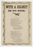 WITH A HELMET ON HIS BROW.