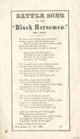 BATTLE SONG OF THE "BLACK HORSEMEN."
