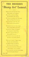 THE BROKER'S "STAMP ACT" LAMENT.
