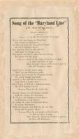SONG OF THE "MARYLAND LINE" AT RICHMOND.