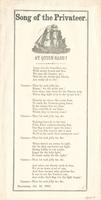 SONG OF THE PRIVATEER.