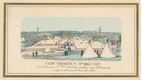 Camp Vermont, Va. 4th Dele. Infy. [graphic] : Col. A.H. Grimshaw. Comd. 3rd Brigade. Lt. Col. C. Carroll Tevis. Major C.C. Lammot. Adjt. W.H. Cloward Q. Master. John F. Toner.