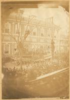 [President-elect Abraham Lincoln raising flag in front of Independence Hall in honor of admission of Kansas to the Union, February 22, 1861] [graphic].