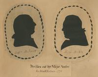Silhouettes of Lullum Batwell and John André