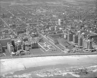 Hotels along the Boardwalk, Atlantic City, New Jersey.