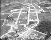 Aerial views of housing developments and residential areas in Audubon, New Jersey.