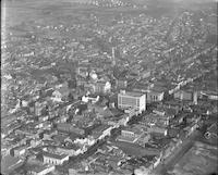 Aerial views of downtown Norristown, Pennsylvania.