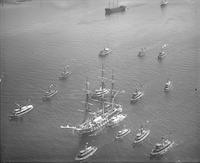 USS Constitution sailing on the Delaware River, Philadelphia.