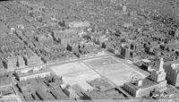 Former site of Baldwin Locomotive Works, Spring Garden and Broad Streets, Philadelphia.