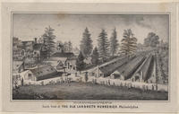 South view of the old Landreth nurseries, Philadelphia.