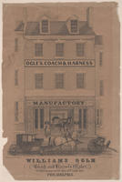 Williams Ogle coach and harness maker, no. 280, Chestnut Street, above 10th.. south side, Philadelphia.