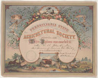 Pennsylvania State Agricultural Society [diploma]