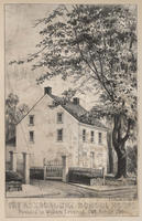 The Roxborough School House. Founded by William Levering, 1748, rebuilt 1795