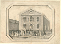 A Sunday morning view of the African Episcopal Church of St. Thomas in Philadelphia._ Taken in June 1829.