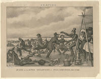 Skating. Scene on the River Delaware at Philadelphia. Febry. 12th 1831.