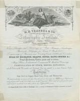 M. H. Traubel & Co. respectfully call your attention to their Lithographic Institute, no. 46 1/2 Walnut St. opposite the Merchants Exchange. Philadelphia 