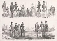 Fashions for spring and summer 1854 by S. A. & A. F. Ward, no. 100 Chesnut [sic] Street Philadelphia, Pa.