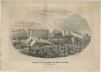 Accident on the Camden and Amboy Railroad, near Burlington, N.J. Aug. 29th 1855. 21 persons killed, 75 wounded.