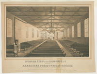 Interior view of the tabernacle of the Alexander Presbyterian Church, Rev. Alfred Nevin. D.D. Pastor. N. E. corner of Nineteenth and Green streets. Philadelphia. 