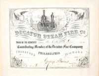 Decatur Steam Fire Co. membership certificate