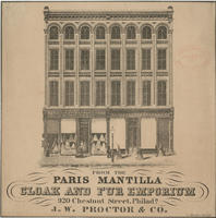 From the Paris mantilla cloak and fur emporium. 920 Chestnut Street, Philada. 