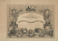 Pennsylvania Society for the Prevention of the Cruelty to Animals. [membership certificate]