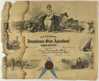 Diploma of the Pennsylvania State Agricultural Society.