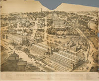 View of the grounds and buildings International Exhibition. Fairmount Park. Philadelphia. 1876.