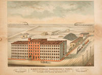Simes' storage warehouse & yards. Trenton Avenue, Somerset, and Fulton sts. Philadelphia. Down-town office, 224 Walnut St.