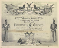 Second Regiment Infantry Corps National Guards First Brigade Headquarters N.G. of PA. Company [membership certificate]