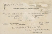 Edward Stern & Co., printer and lithographer. 125 & 127 N. Seventh St. Philadelphia. 