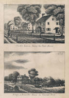 Clark's Inn &c. facing the State House; Bridge & Benezett's house in Chestnut Street